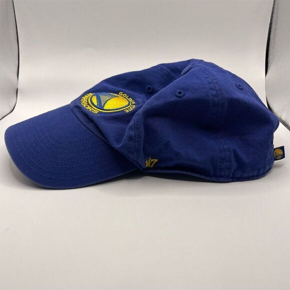 Golden State Warriors '47 Brand Blue Strapback Cap Unisex NBA Hat - Picture 3 of 6